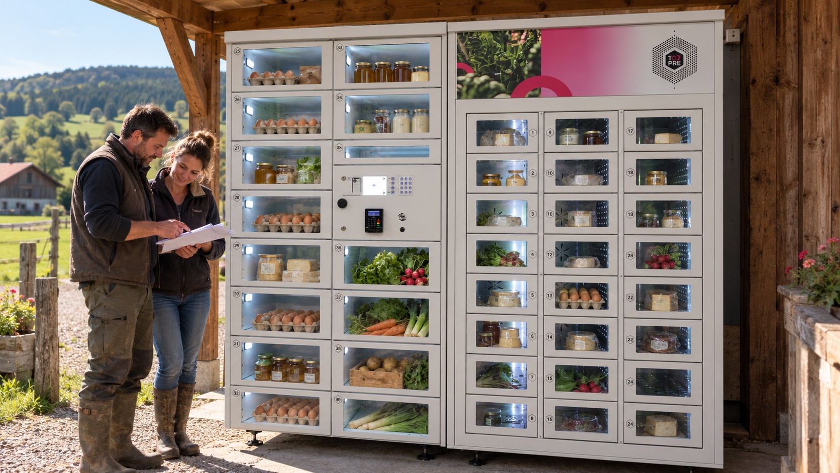 Aides et subventions pour un distributeur automatique de produits fermiers